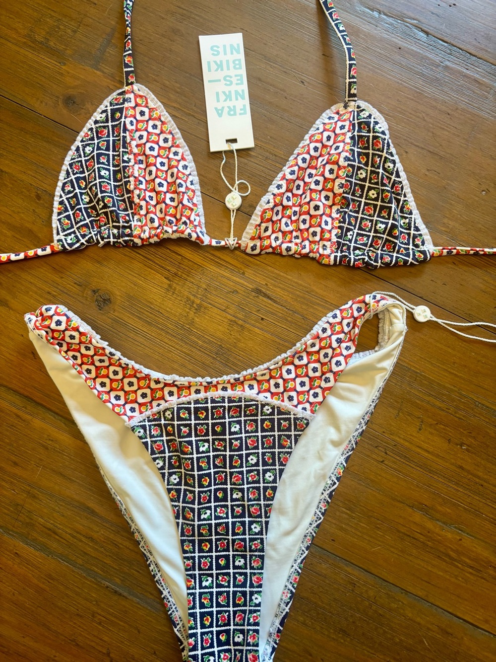 NWT Frankie’s bikinis micro coastal bikini set
